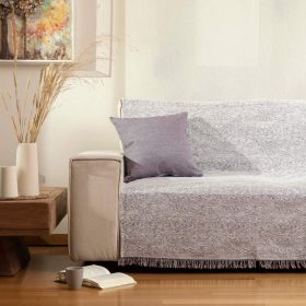 Ριχτάρι Βαμβακερό Πολυθρόνας Forest 180 x 180 cm  100% Βαμβάκι Μωβ BOREA