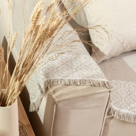 Ριχτάρι Βαμβακερό Διθέσιο Iris 180 x 250 cm  100% Βαμβάκι Γκρι BOREA - Image 5