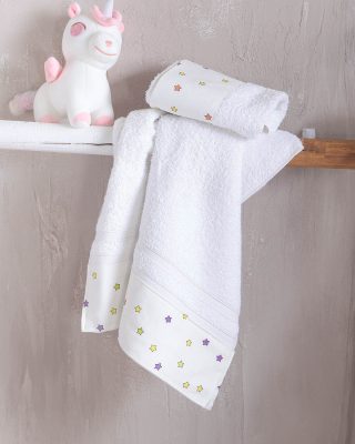 BLAZE ΛΕΥΚΟ - ΣΕΝΤΟΝΙ ΛΙΝΚΝΟΥ 80X110 100% ΒΑΜΒΑΚΙ Rythmos - Image 2