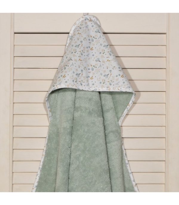 Oliver Baby μπουρνούζι μέντα Σχέδιο 403-1 75χ75 100% βαμβάκι 450grs/sqm Oliver Baby της Oliver Baby