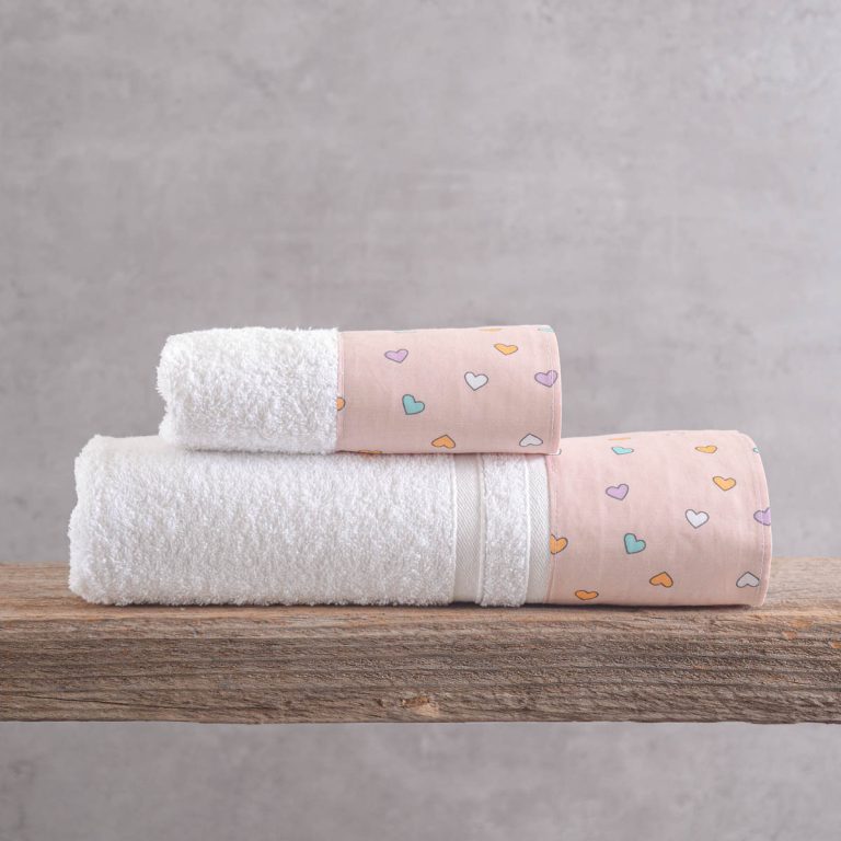 TINY HEART ΣΟΜΟΝ - ΣΕΤ ΠΑΠΛΩΜΑΤΟΘΗΚΗ ΠΑΙΔΙΚΗ 2 ΤΕΜ. ΗΜΙΔΙΠΛΟ (160X250) 100% ΒΑΜΒΑΚΙ Rythmos - Image 3