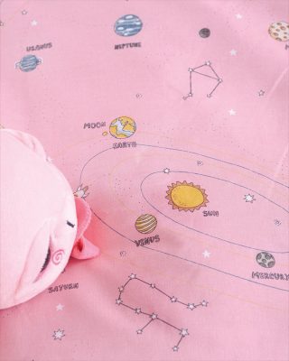 VENUS ΡΟΖ - ΣΕΤ ΠΑΠΛΩΜΑΤΟΘΗΚΗ ΒΡΕΦΙΚΗ 2 ΤΕΜ. 110Χ160 100% ΒΑΜΒΑΚΙ Rythmos - Image 2