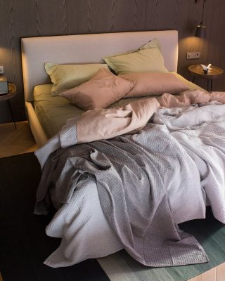 Ζακάρ Πικέ Κουβέρτα Augerinos Υπέρδιπλη (230x260cm) Γκρι απαλό της Pennie - Image 7