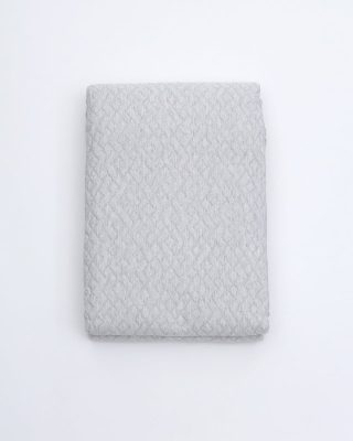 Ζακάρ Πικέ Κουβέρτα Augerinos Υπέρδιπλη (230x260cm) Γκρι απαλό της Pennie - Image 2