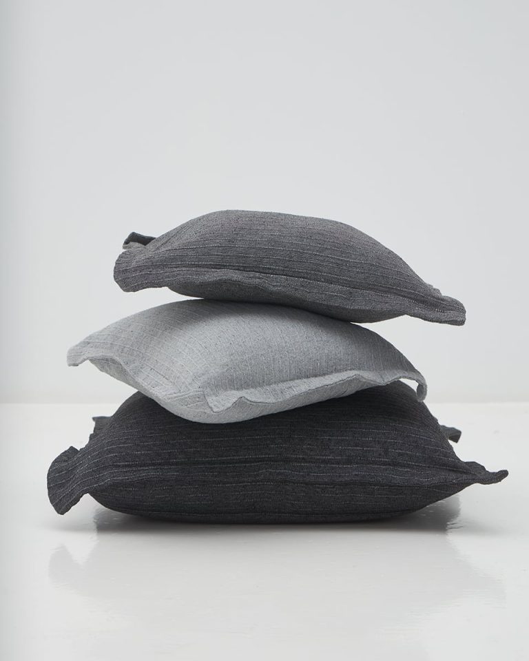 Διακοσμητική Oxford Μαξιλαροθήκη Nairi 50x70+3cm 50x70 3cm Γκρι απαλό της Pennie - Image 3