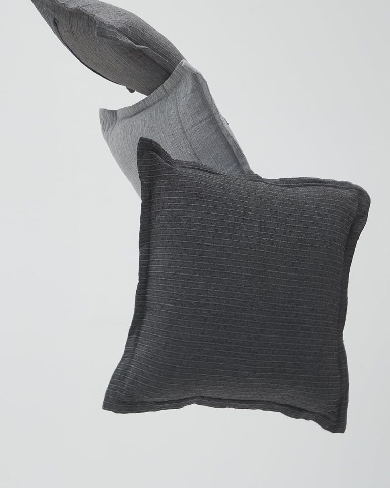 Διακοσμητική Oxford Μαξιλαροθήκη Nairi 50x70+3cm 50x70 3cm Ανθρακί της Pennie - Image 4