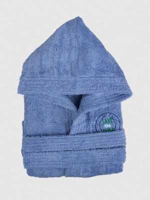 Μπουρνούζι Παιδικό Eco Blue Ηλικία 8-10 SUNSHINEHOME - Image 2