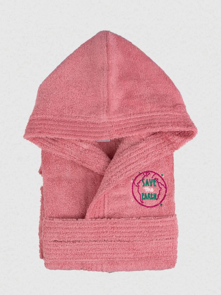 Μπουρνούζι Παιδικό Eco Coral Ηλικία 12-14 SUNSHINEHOME - Image 2