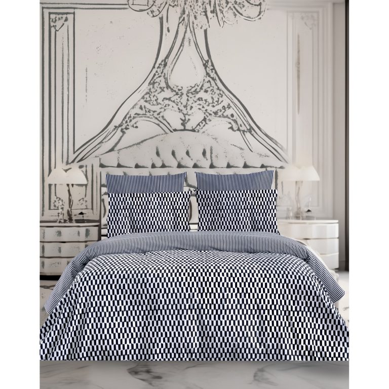 CHECK ΠΑΠΛΩΜΑ KING 240Χ250cm 2*50x70cm 100% COTTON Makis Tselios - Image 1