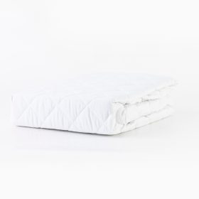 Επίστρωμα Καπιτονέ Αδιάβροχο Polycotton 100 x 200 cm + 40 cm  Polycotton Λευκό BOREA - Image 4