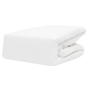 Επίστρωμα Καπιτονέ Αδιάβροχο Polycotton 160 x 200 cm + 40 cm Polycotton Λευκό BOREA - Image 2
