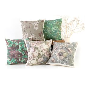 Μαξιλαροθήκη Διακοσμητική Printed Σχέδιο 75 45 x 45 cm 100% Βαμβάκι Εκρού BOREA - Image 2