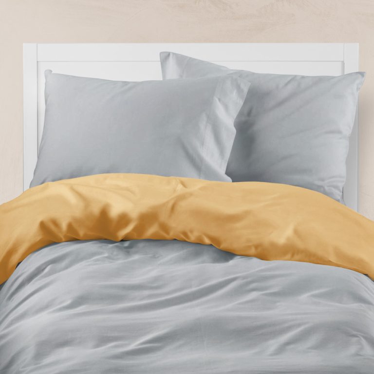 Παπλωματοθήκη Μονόχρωμη Solid Μονή 160 x 240 cm  100% Βαμβάκι Βεραμάν-Γκρι BOREA - Image 18