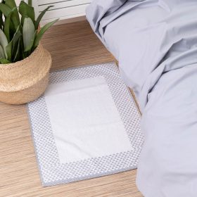 Πατάκι Μπάνιου Triangle 50 x 70 cm  100% Βαμβάκι Μαύρο BOREA