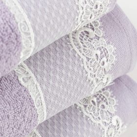 Πετσέτες Σετ 3ΤΜΧ Bonjour 70 x 140 / 50 x 90 / 30 x 50 cm  100% Βαμβάκι Λευκό BOREA - Image 12