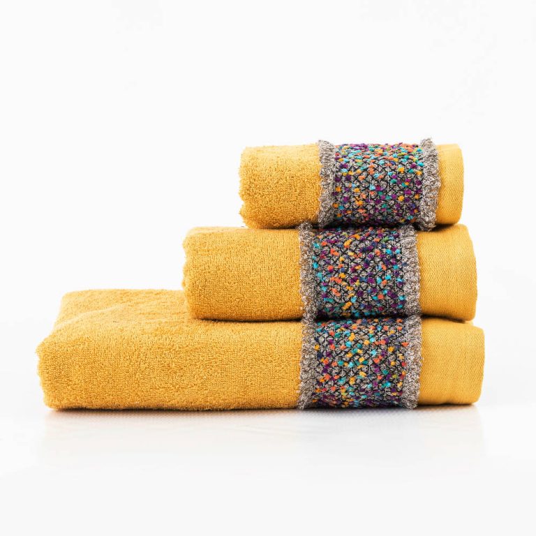 Πετσέτες Σετ 3ΤΜΧ Jules 70 x 140 / 50 x 90 / 30 x 50 cm  100% Βαμβάκι Πετρόλ BOREA - Image 6