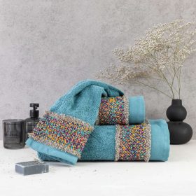 Πετσέτες Σετ 3ΤΜΧ Jules 70 x 140 / 50 x 90 / 30 x 50 cm 100% Βαμβάκι Μπορντώ BOREA - Image 3