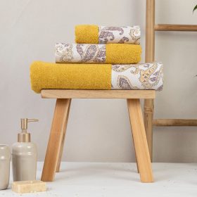 Πετσέτες Σετ 2ΤΜΧ Rubia 50 x 90 / 30 x 50 cm  100% Cotton Πετρόλ BOREA - Image 2