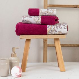 Πετσέτες Σετ 2ΤΜΧ Lorenzo 50 x 90 / 30 x 50 cm 100% Βαμβάκι Μουσταρδί BOREA