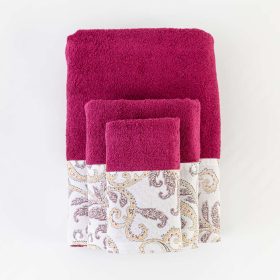 Πετσέτες Σετ 2ΤΜΧ Lorenzo 50 x 90 / 30 x 50 cm 100% Βαμβάκι Μουσταρδί BOREA - Image 5
