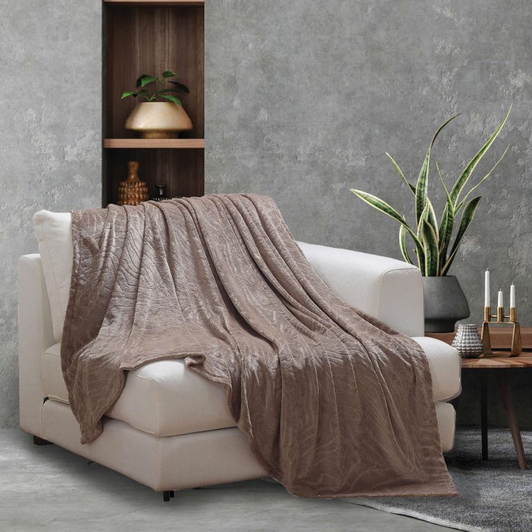 Ριχτάρι Διθέσιο Jungle 170 x 240 cm  100% Πολυέστερ Εκρού BOREA - Image 2