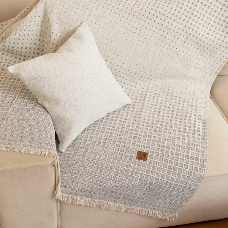 Ριχτάρι Σενίλ Πολυθρόνας Solana 180 x 180 cm  100% Πολυέστερ Πράσινο BOREA - Image 8