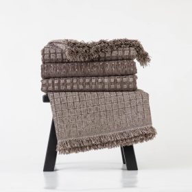 Ριχτάρι Σενίλ Πολυθρόνας Solana 180 x 180 cm  100% Πολυέστερ Καφέ BOREA - Image 7