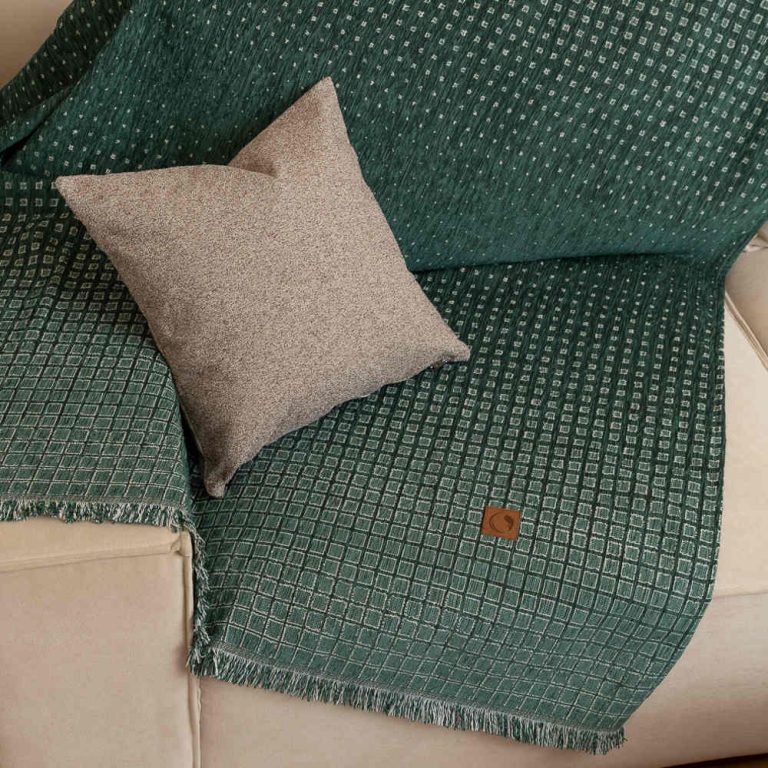 Ριχτάρι Σενίλ Πολυθρόνας Solana 180 x 180 cm  100% Πολυέστερ Εκρού BOREA - Image 11