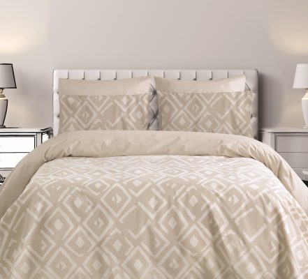 ΠΑΠΛΩΜΑ ΣΕΤ 160Χ240CM 50X70CM ROMVOS1 BEIGE 100% COTTON 144TC Makis Tselios