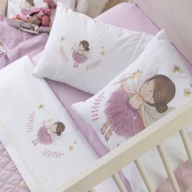 Κουβέρτα Κούνιας Fantasia 100 x 140 cm  100% Πολυέστερ Λιλά BOREA - Image 2