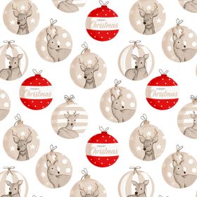 Τραπεζομάντηλο Χριστουγεννιάτικο Merry Christmas 140 x 260 cm  50% Βαμβάκι - 50% Polyester Εκρού BOREA - Image 2