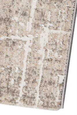 Χαλί Aperia  972-795  μπεζ-γκρι αφηρημένο σχέδιο - ΡΟΤΟΝΤΑ  1,60x1,60 Colore Colori