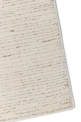 Deluxe 671 λευκό-βανίλια μοκέτα ανάγλυφη με ρίγες - 3x4 Colore Colori