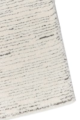 Deluxe 696 λευκή μοκέτα ανάγλυφη με ρίγες - 1,30x1,90 Colore Colori