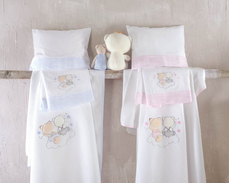 BYE BYE POZ - ΣΕΤ ΣΕΝΤΟΝΙΑ ΒΡΕΦΙΚΑ 3 ΤΕΜ. ΜΕ KENTHMA 100X160 100% ΒΑΜΒΑΚΙ Rythmos - Image 2