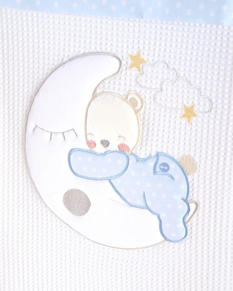 MOON SWING ΣΙΕΛ - ΣΕΤ ΣΕΝΤΟΝΙΑ ΒΡΕΦΙΚΑ 3 ΤΕΜ. ΜΕ KENTHMA 100X160 100% ΒΑΜΒΑΚΙ Rythmos - Image 3