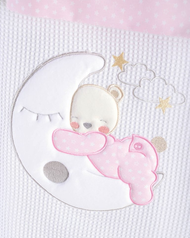 MOON SWING POZ - ΣΕΤ ΣΕΝΤΟΝΙΑ ΒΡΕΦΙΚΑ ΦΑΝΕΛΑ 3 ΤΕΜ. ΜΕ KENTHMA 100X160 100% ΒΑΜΒΑΚΙ Rythmos - Image 3