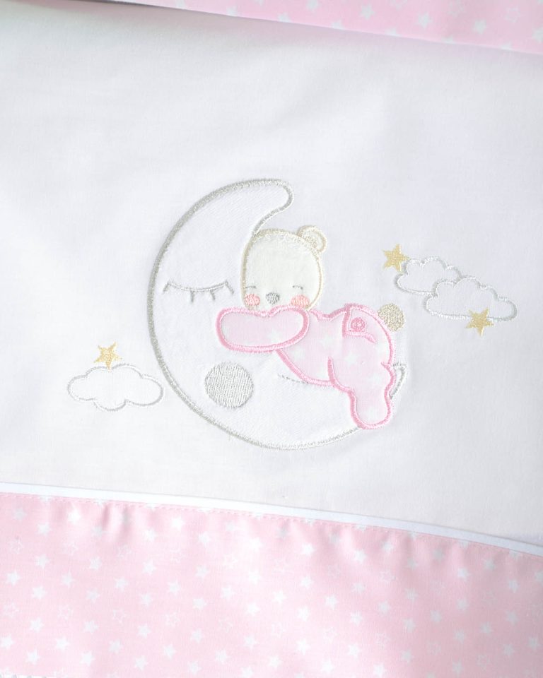MOON SWING POZ - ΣΕΤ ΣΕΝΤΟΝΙΑ ΒΡΕΦΙΚΑ ΦΑΝΕΛΑ 3 ΤΕΜ. ΜΕ KENTHMA 100X160 100% ΒΑΜΒΑΚΙ Rythmos - Image 2
