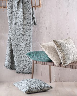 SNAKE ΓΚΡΙ - ΜΑΞΙΛΑΡΟΘΗΚΗ 40X40 50% Chenille acrylic - 25% βαμβάκι - 25% Pol Rythmos - Image 5