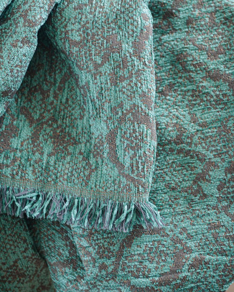 SNAKE ΠΕΤΡΟΛ - ΜΑΞΙΛΑΡΟΘΗΚΗ 40X40 50% Chenille acrylic - 25% βαμβάκι - 25% Pol Rythmos - Image 2