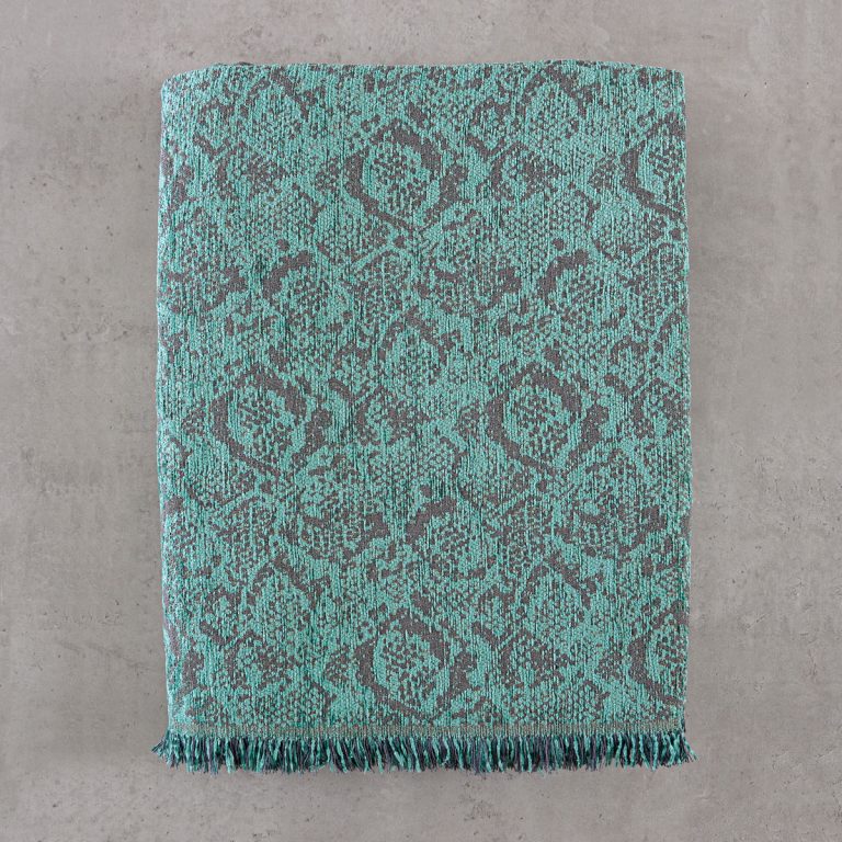 SNAKE ΠΕΤΡΟΛ - ΜΑΞΙΛΑΡΟΘΗΚΗ 40X40 50% Chenille acrylic - 25% βαμβάκι - 25% Pol Rythmos - Image 3