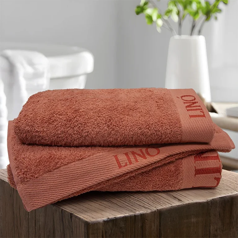 LINO ΠΕΤΣΕΤΑ BRANDY TERRACOTTA 80X150 100% Βαμβάκι - Image 3