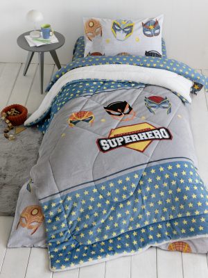 Κουβέρτα/Πάπλωμα Μονό 160x220 - Superheroes της Nima Kids 100% Polyester Μονό 160x220