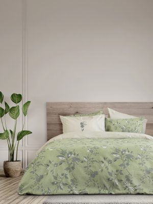 Σετ Σεντόνια Γίγας - Bernice της Nima Home 100% Flannel Cotton Γίγας (2 x 265x280 + 2 Μαξιλαροθήκες 50x70)