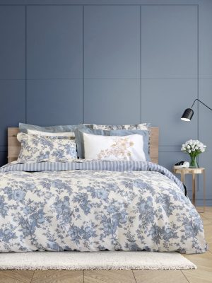 Σετ Παπλωματοθήκη Υπέρδιπλη - Genteel της Nima Home 100% Satin Cotton, 220 T.C. Υπέρδιπλη (1 x 220x240 + 2 Μαξιλαροθήκες Oxford 4 πλευρών 52x72+5)