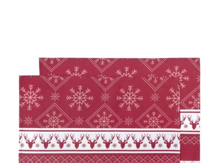 Σετ Σουπλά 2 x 35x50  - Christmas Day της Nima Home 100% Cotton Σετ (2 x 35x50)