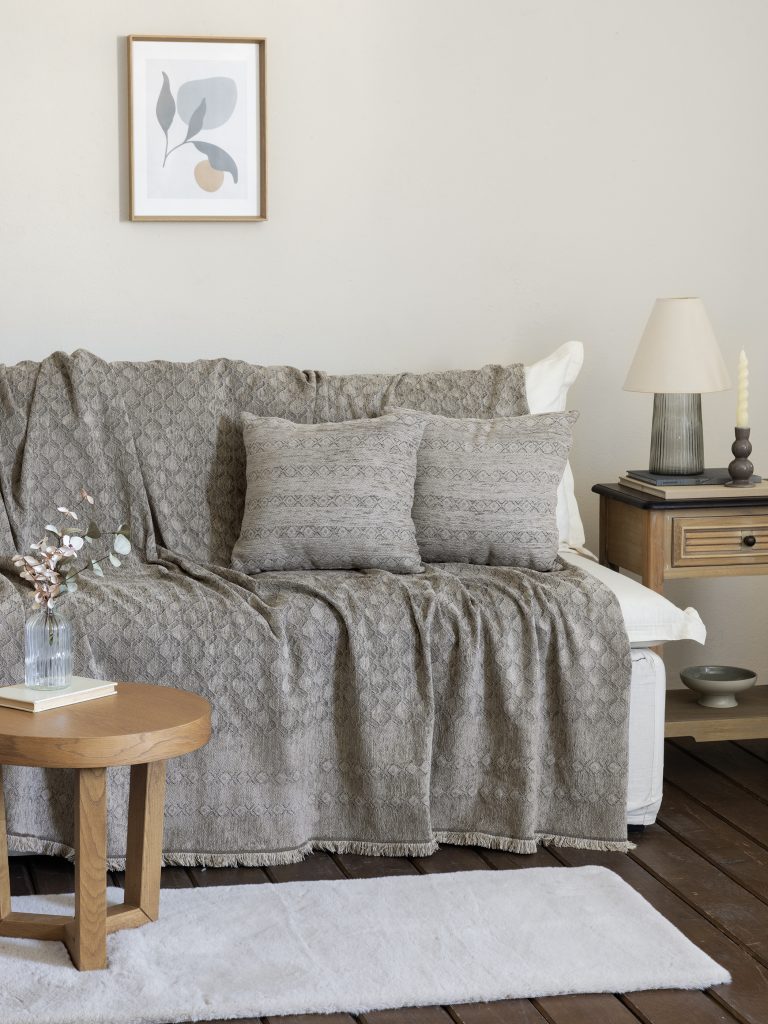 5206482151376.jpg Ριχτάρι 180x300 - Mansi Taupe της Nima Home Chenille, 55% Acrylic - 20% Polyester - 25% Cotton Τριθέσιος 180x300 - Image 1