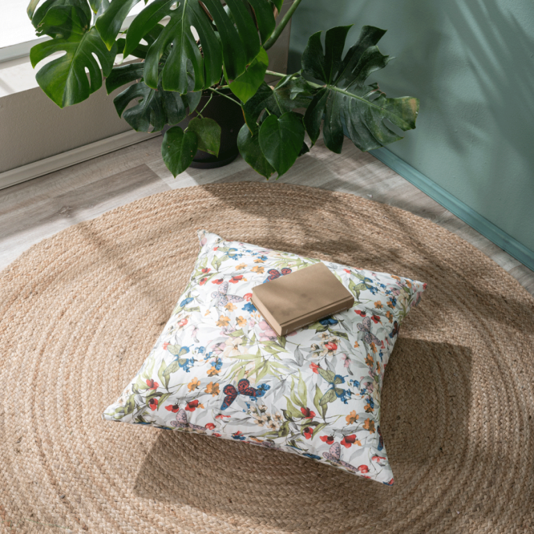 Μαξιλαροθήκη Leza - 65x65cm δαπέδου με γέμιση  της TEORAN - Image 3