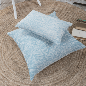 Μαξιλαροθήκη Izola 05 - 65x65cm δαπέδου με γέμιση  της TEORAN - Image 3