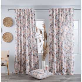Κουρτίνα (Έτοιμη Ραμμένη) Novelda - 140x275cm της TEORAN